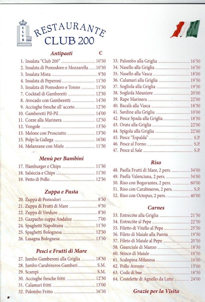 Restaurante Club 200 Photo Menu 6
