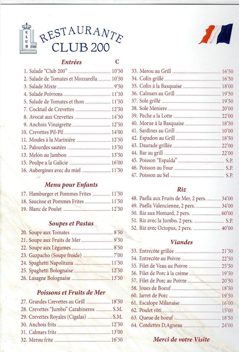 Restaurante Club 200 Photo Menu 7