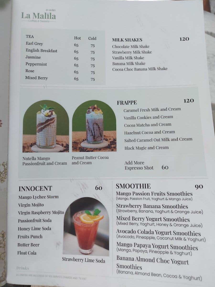 La Malila Café Photo Menu 4