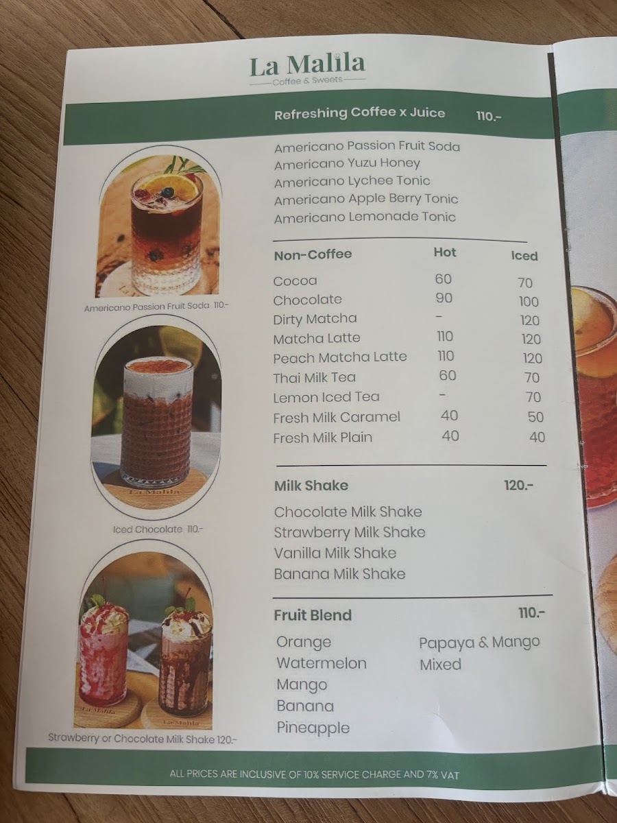 La Malila Café Photo Menu 7