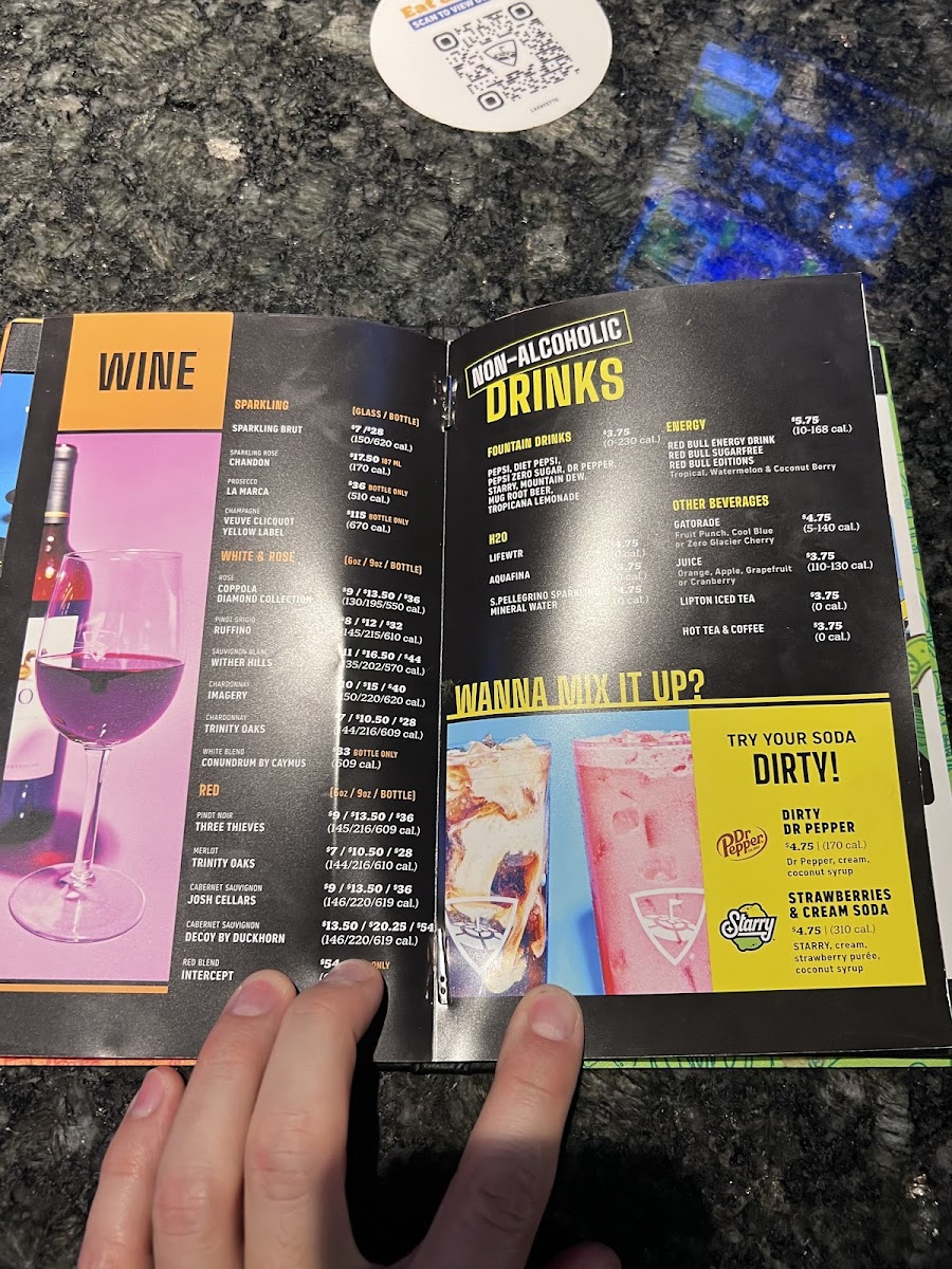 Topgolf Lafayette Photo Menu 2