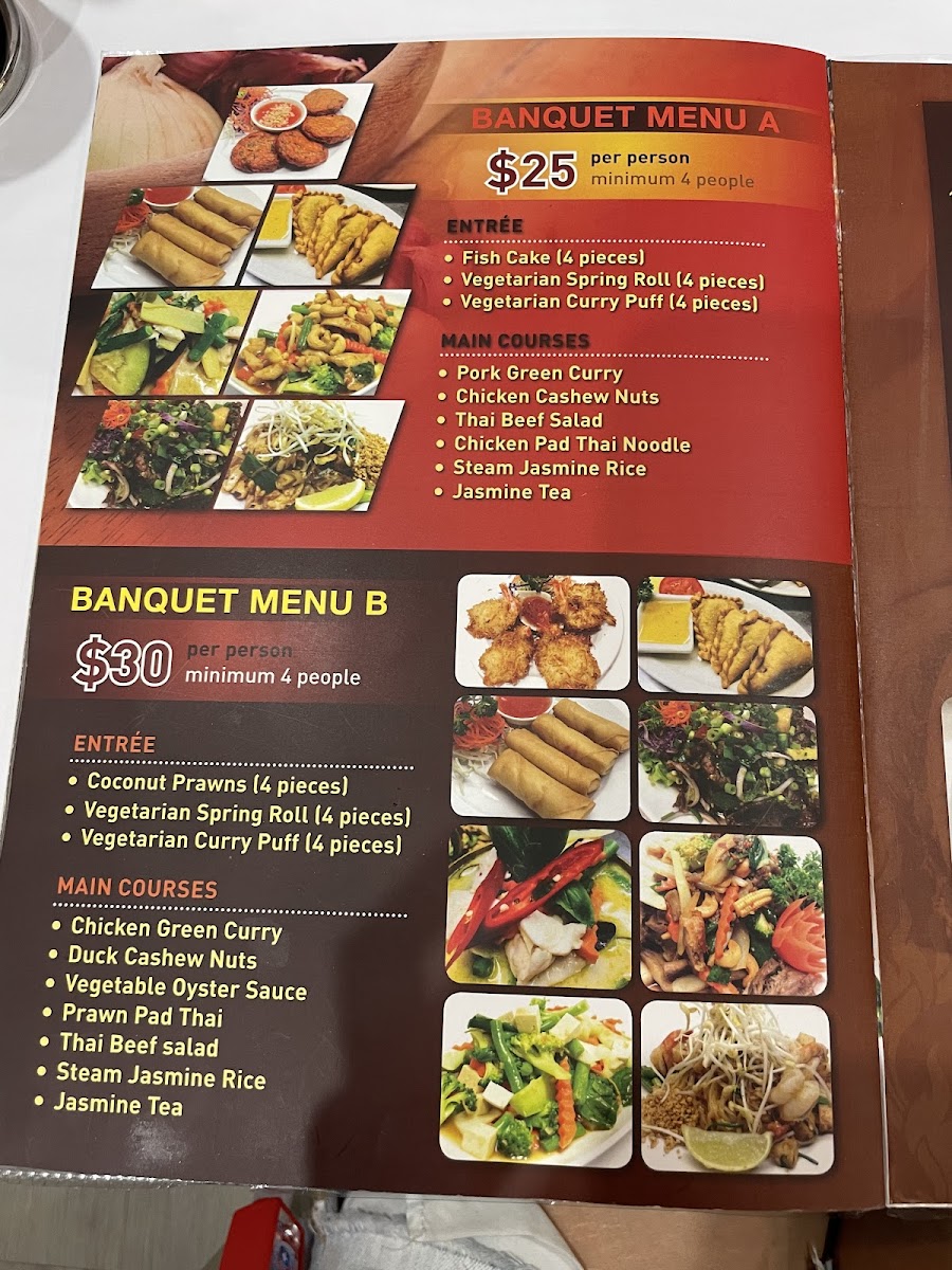 Arundel Thai restaurant (Parkwood) Photo Menu 8