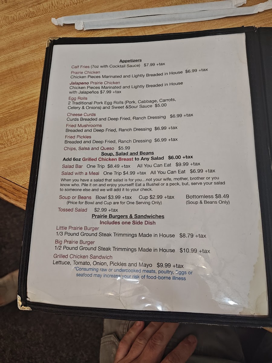 Red Prairie Steakhouse Photo Menu 5
