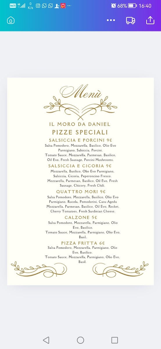 Il moro da daniel Photo Menu 8