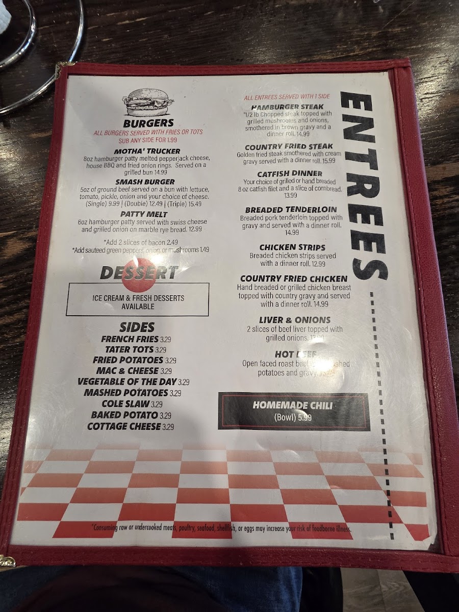Midway One Stop Diner Photo Menu 1