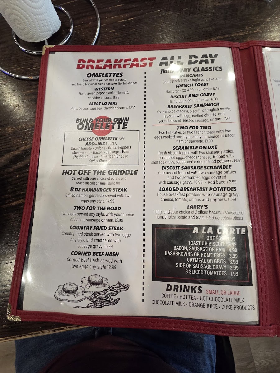 Midway One Stop Diner Photo Menu 2