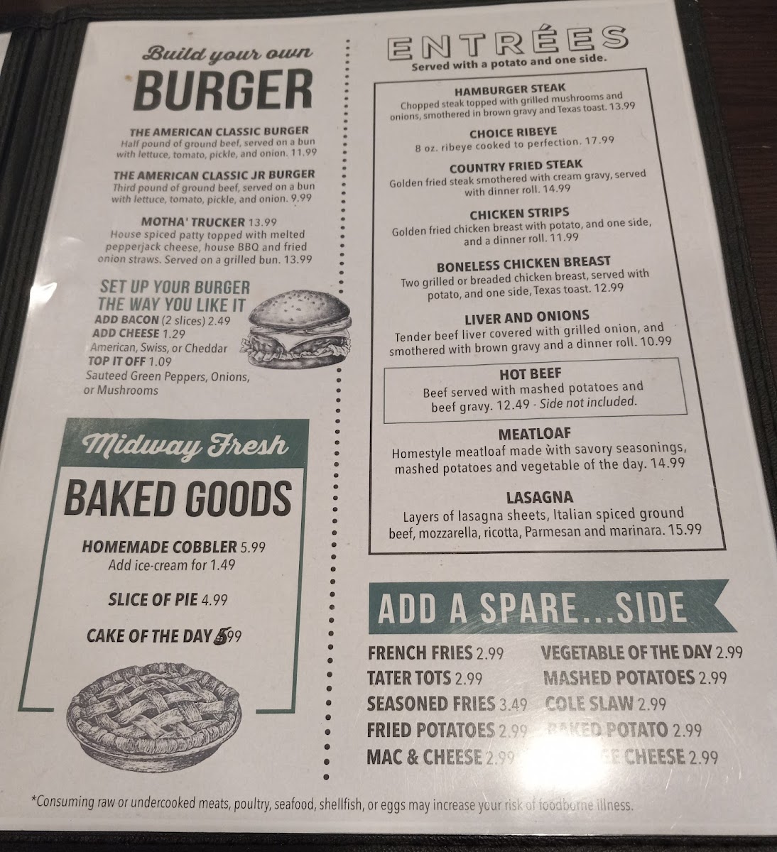 Midway One Stop Diner Photo Menu 5