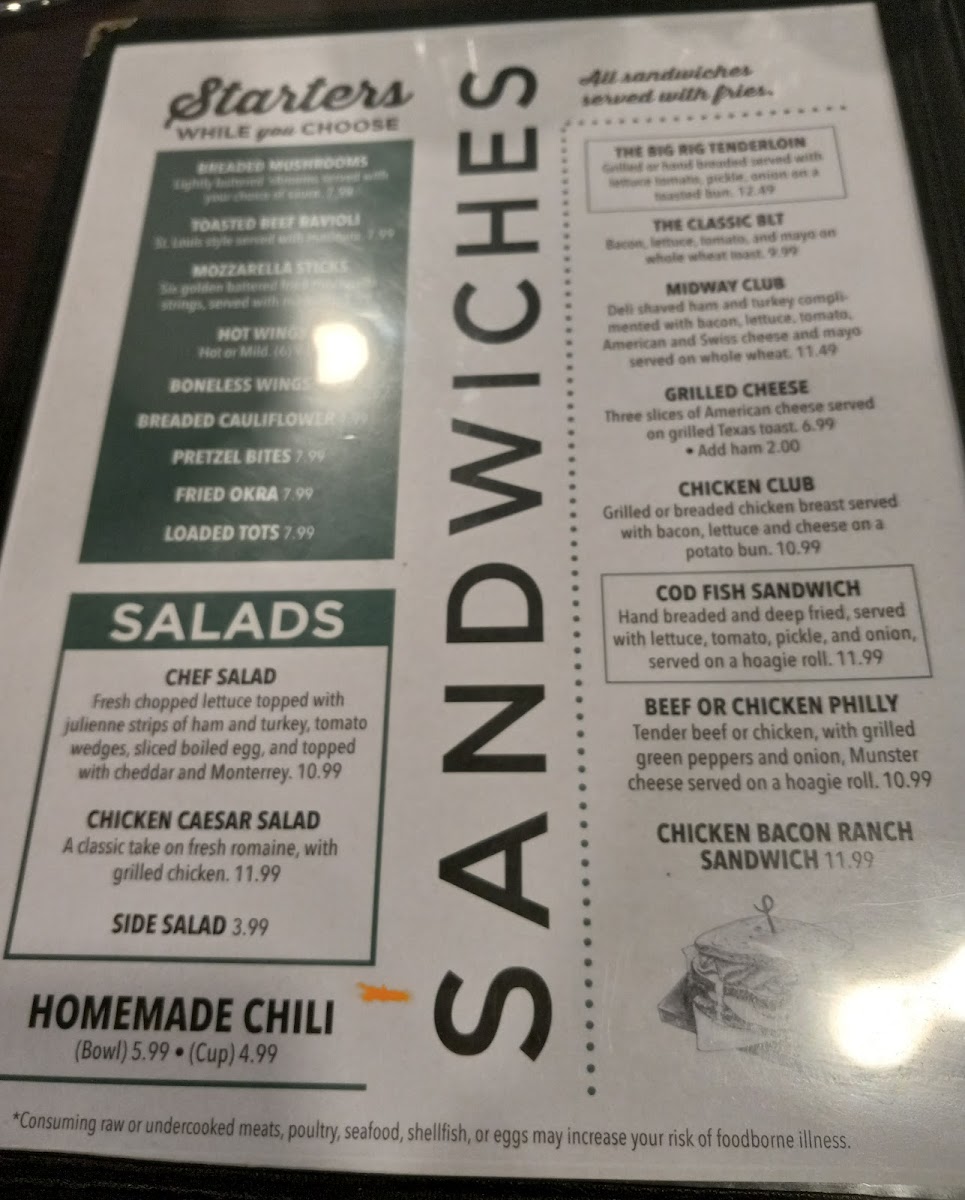 Midway One Stop Diner Photo Menu 8