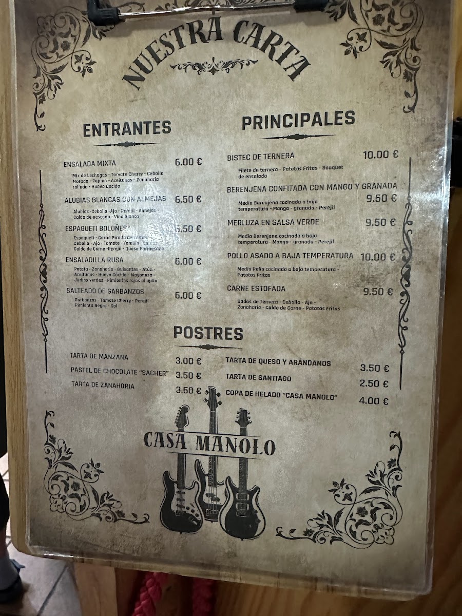 Bar Restaurante Casa Manolo Photo Menu 1