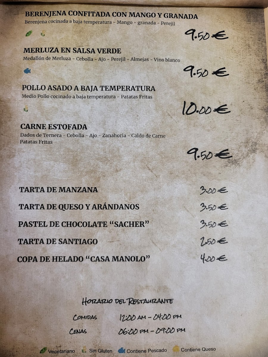 Bar Restaurante Casa Manolo Photo Menu 8
