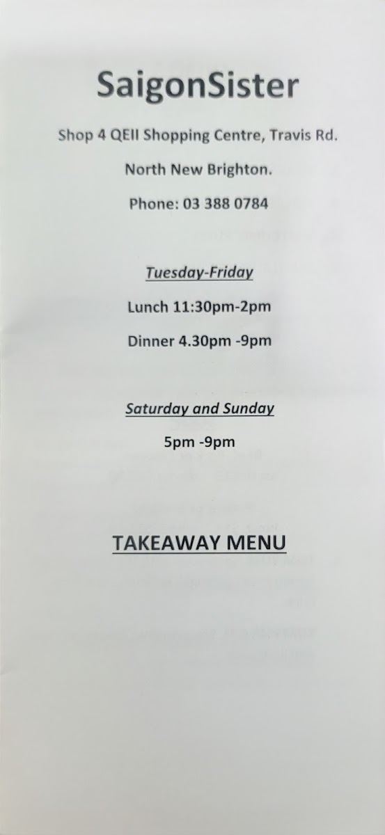 Saawaan Thai Takeaway Photo Menu 4