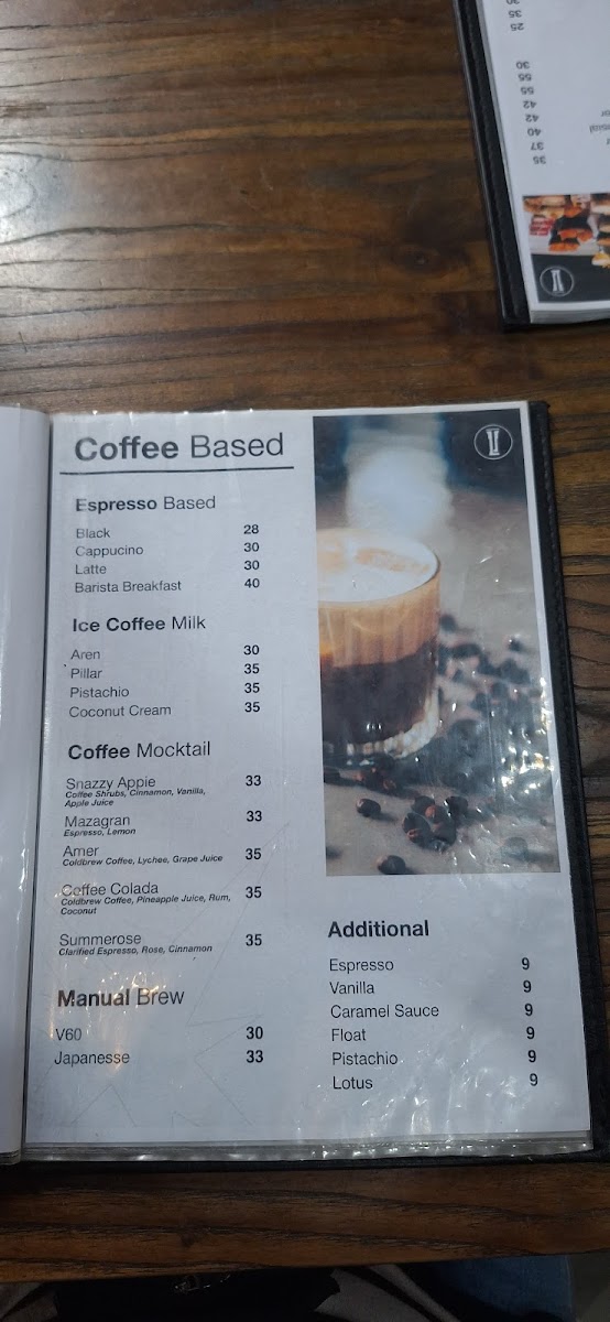 PILLAR COFFEE DURIAN Photo Menu 3