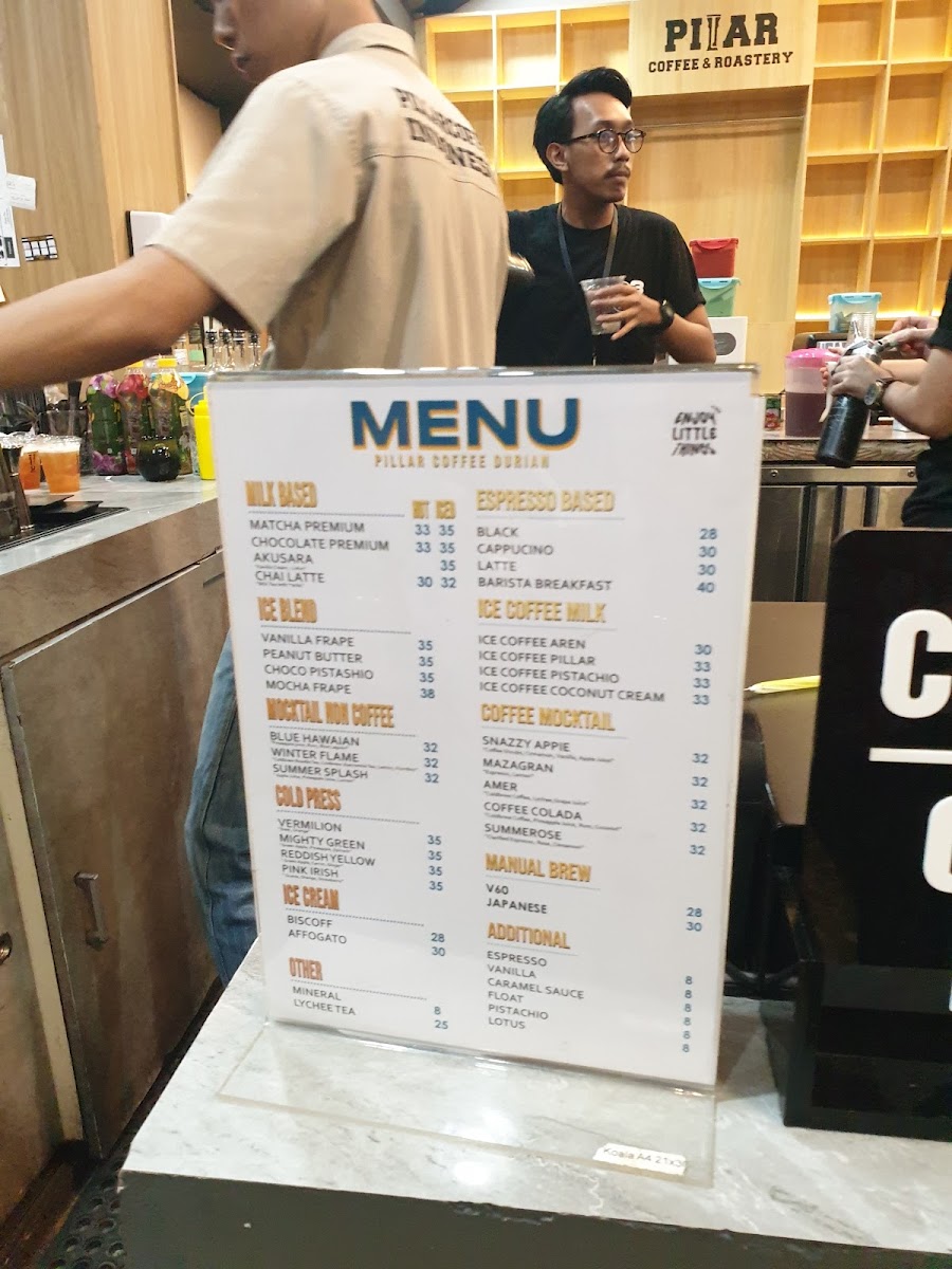 PILLAR COFFEE DURIAN Photo Menu 7