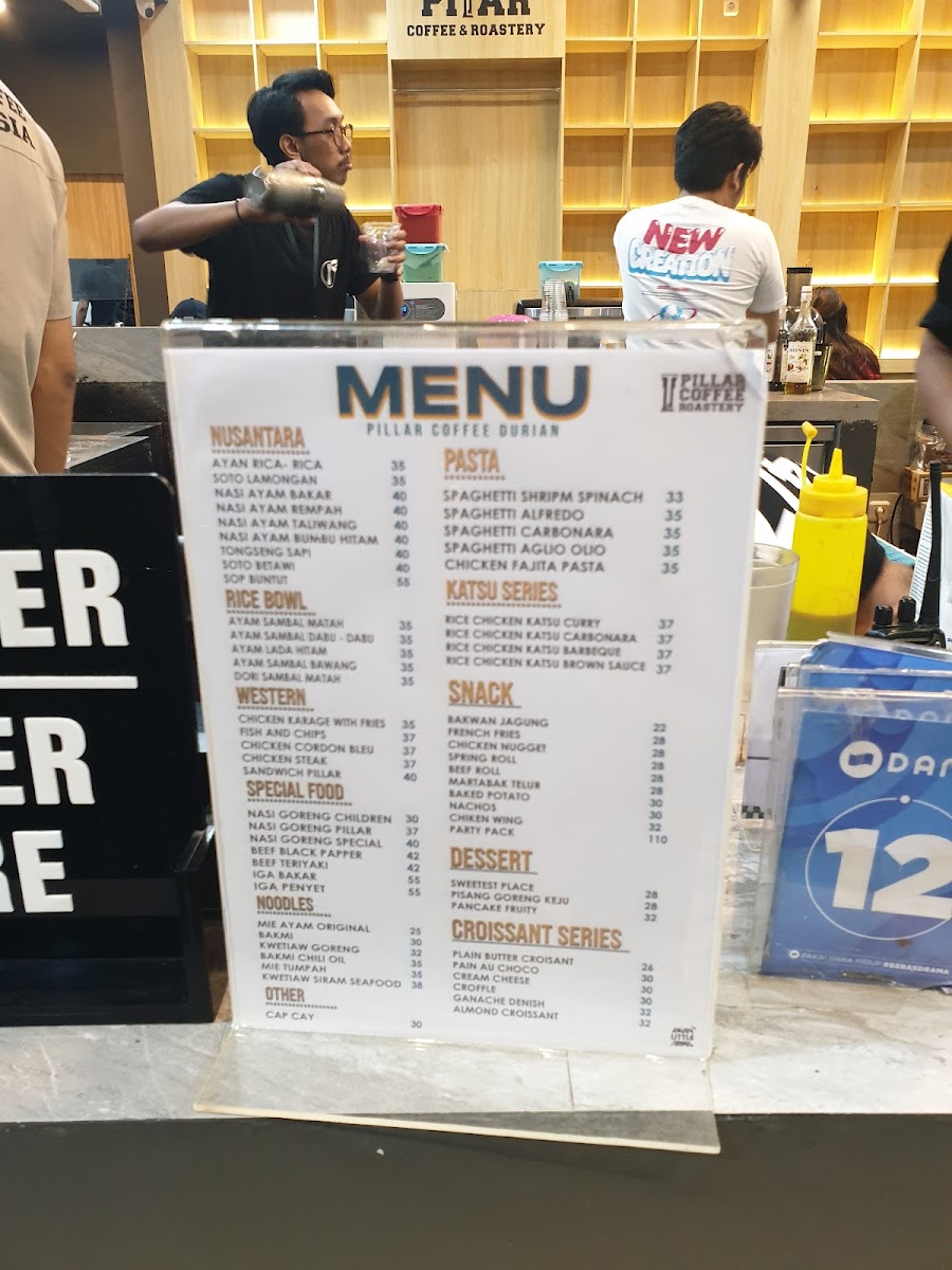 PILLAR COFFEE DURIAN Photo Menu 8
