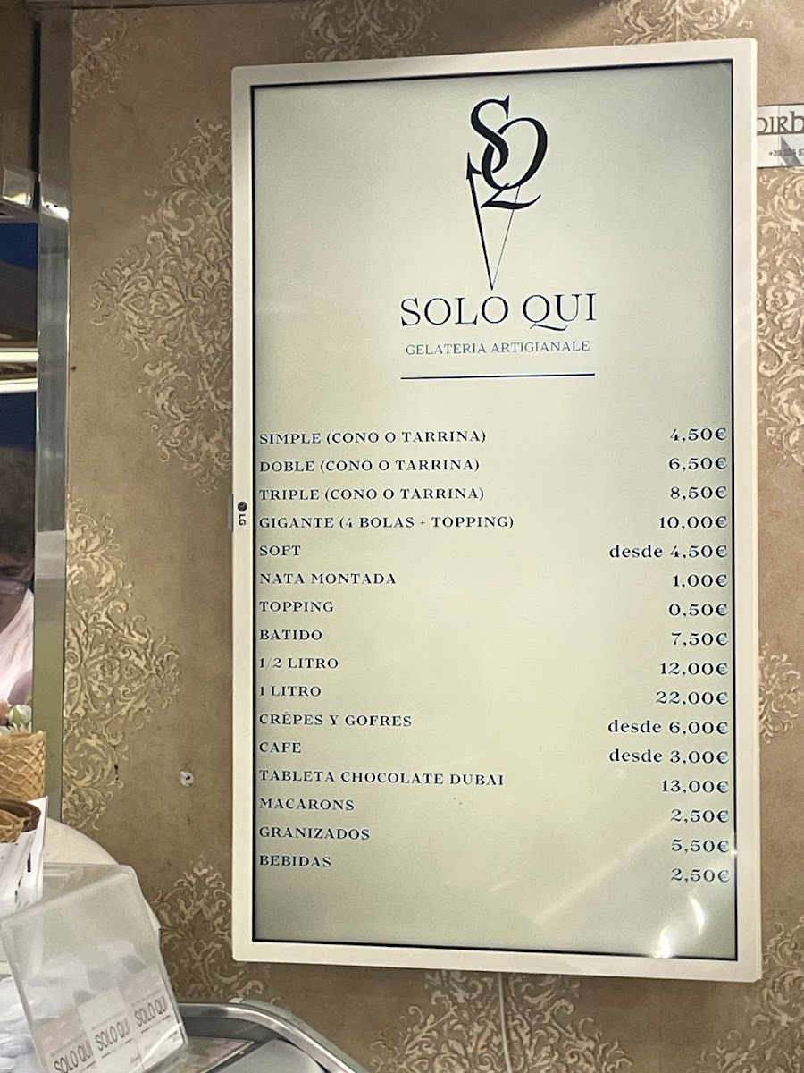 Heladería Solo Qui Photo Menu 1