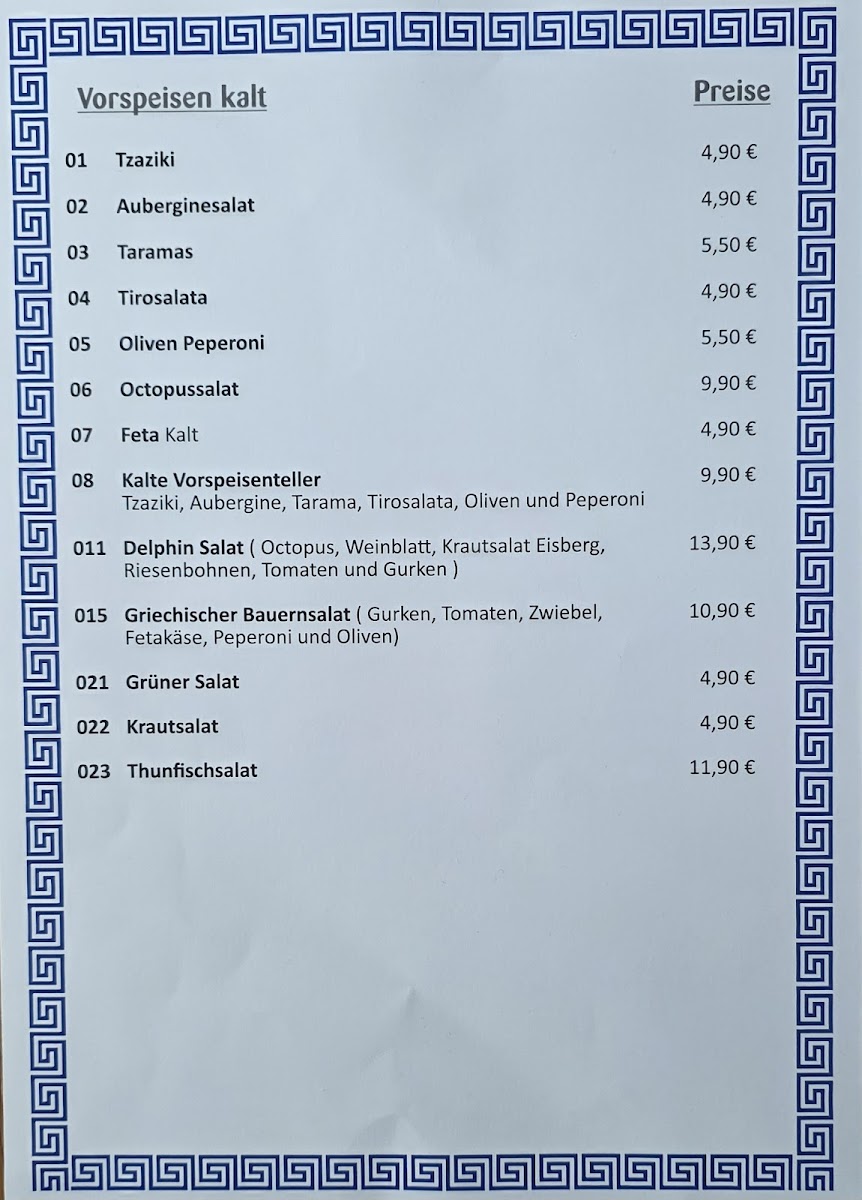 Restaurant Delphi Bamberg Photo Menu 8