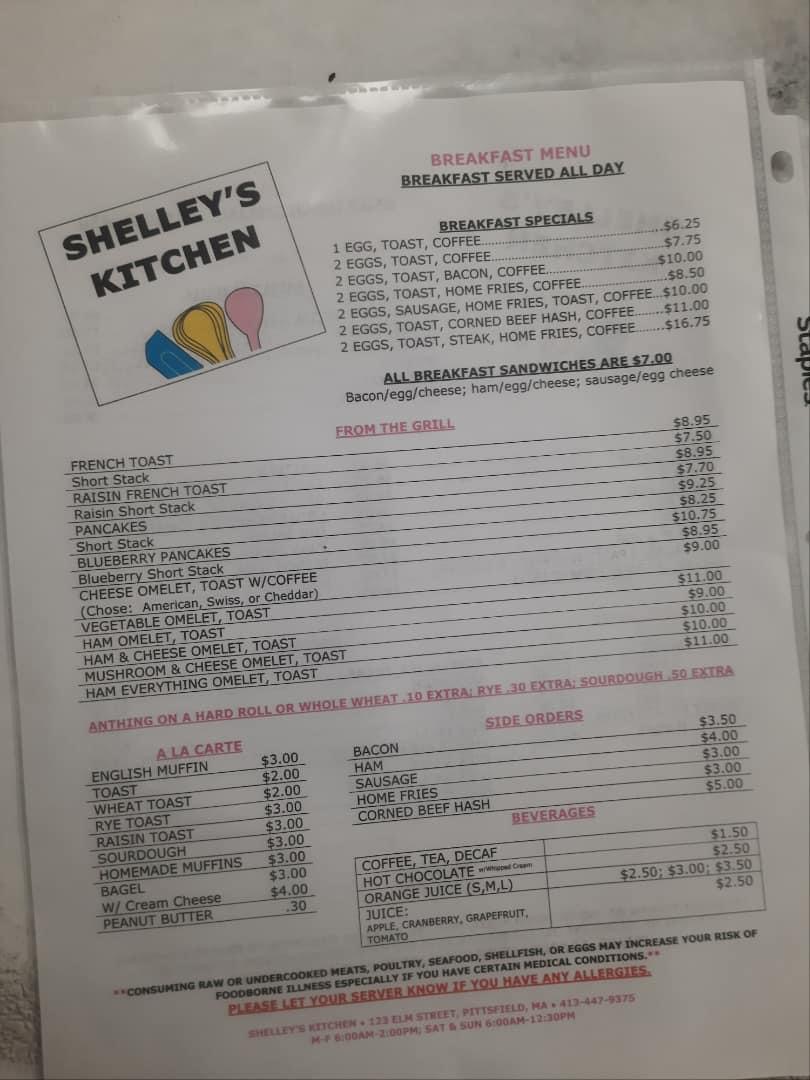 Shelley’s Kitchen Photo Menu 4