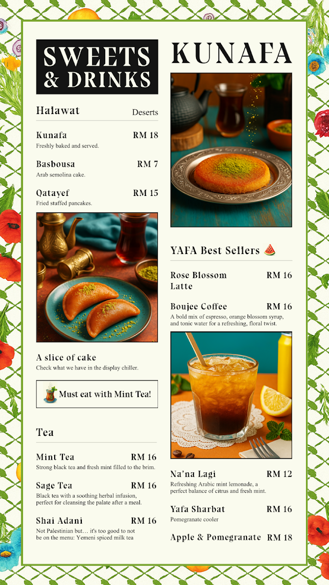 YAFA RESTAURANT Photo Menu 2
