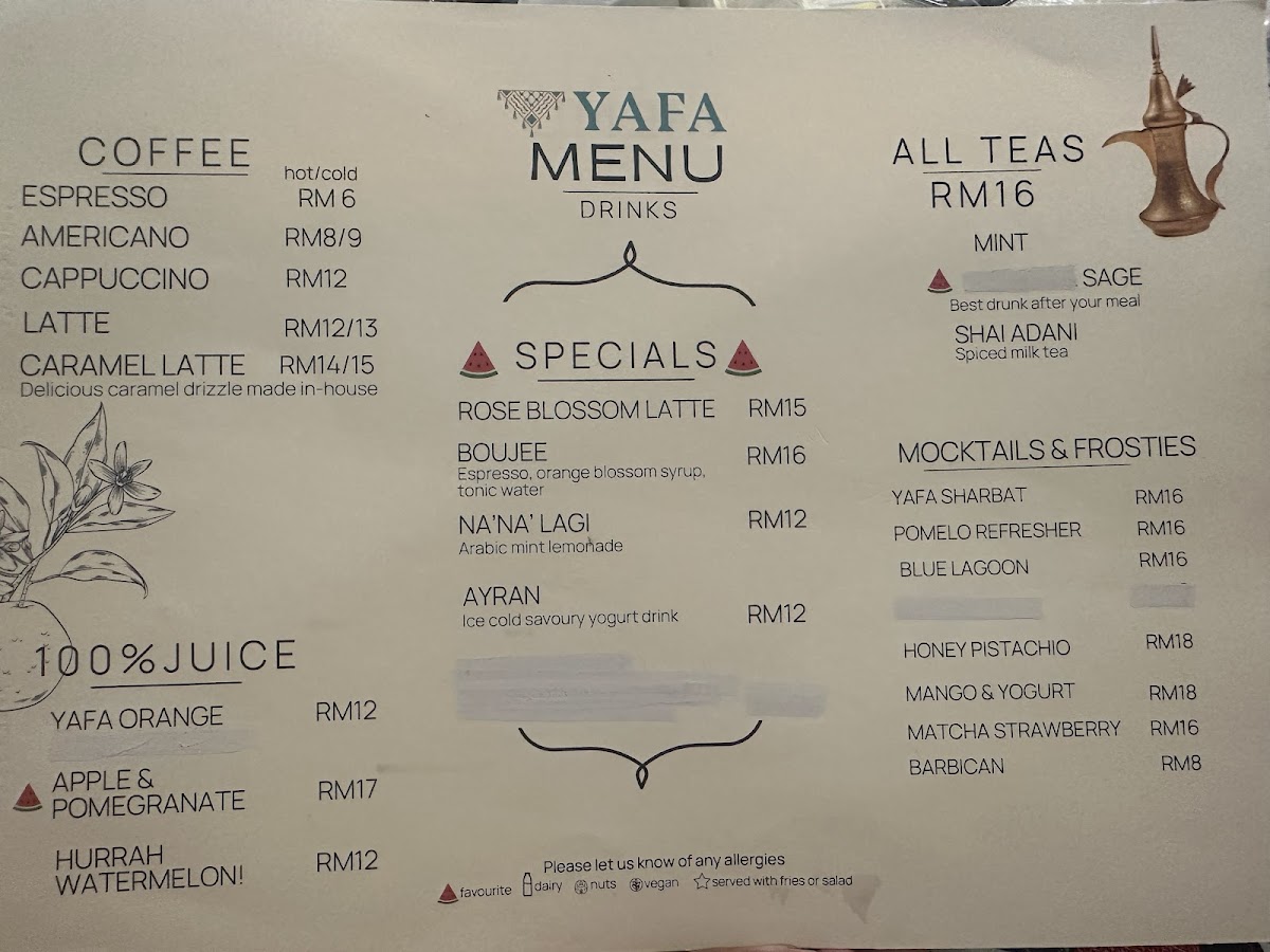 YAFA RESTAURANT Photo Menu 8