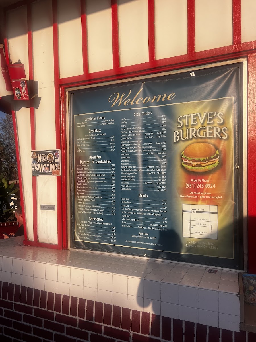 Steve's Burgers Photo Menu 4
