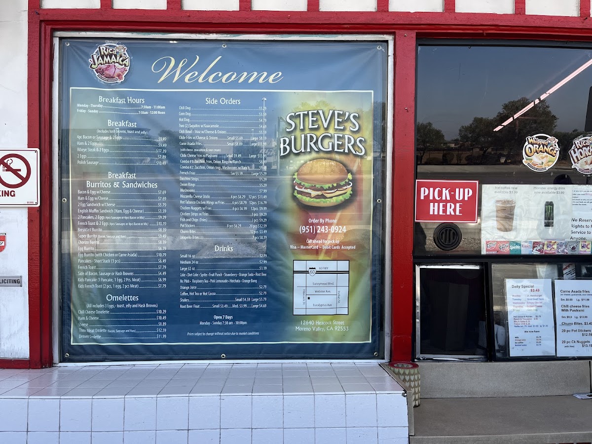 Steve's Burgers Photo Menu 5