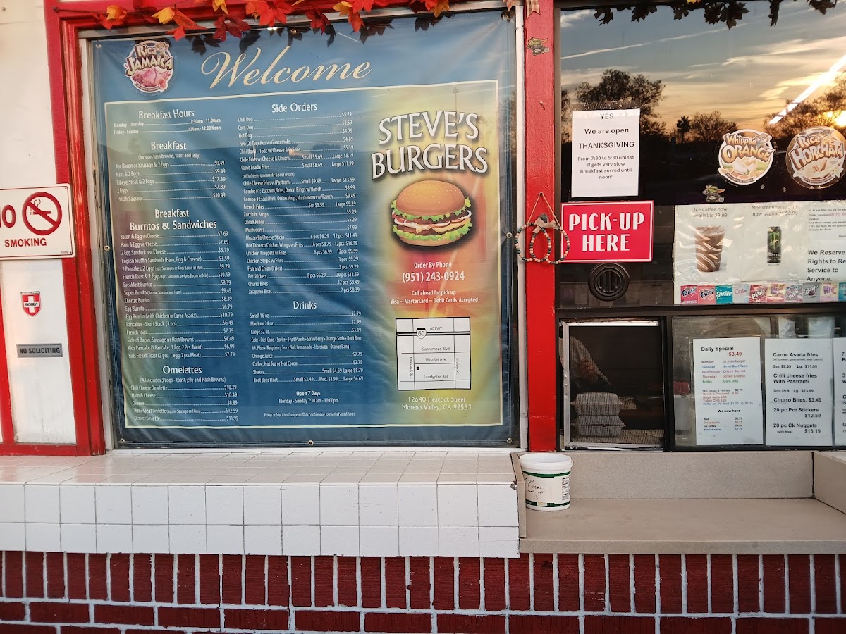 Steve's Burgers Photo Menu 7