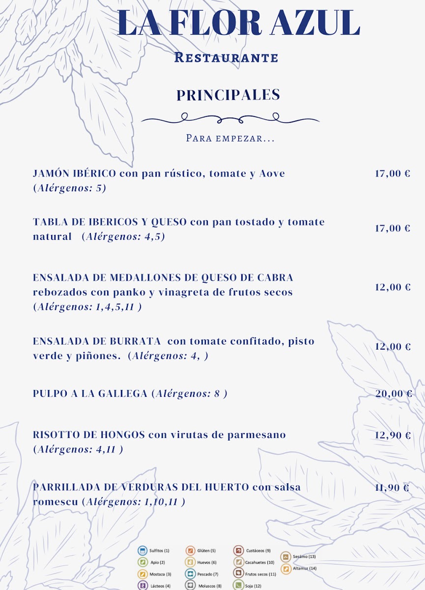 La FlorAzul Photo Menu 1