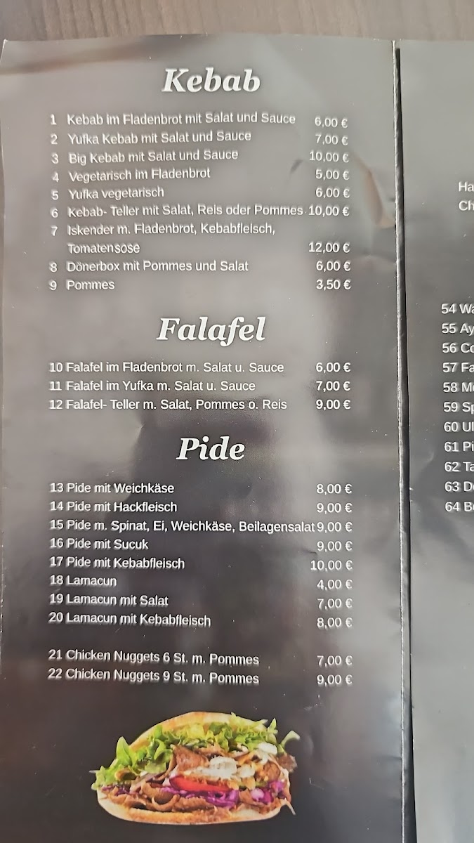 ISTANBUL KEBAB & PIZZA HAUS Photo Menu 1