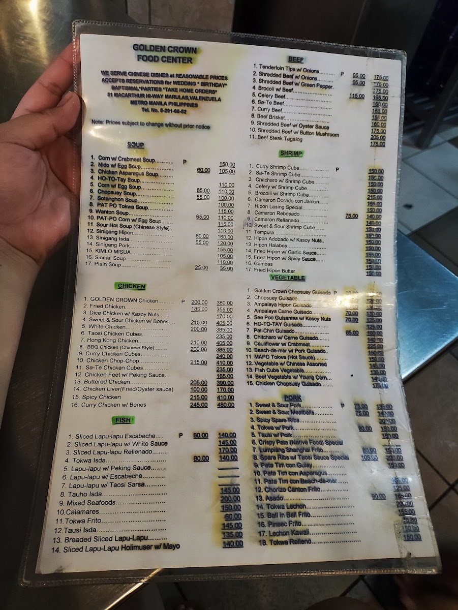 Golden Crown Food Center Photo Menu 3