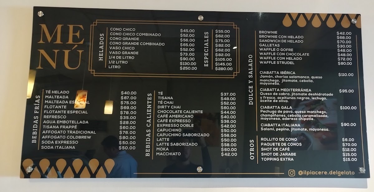 Il Piacere del Gelato Photo Menu 1