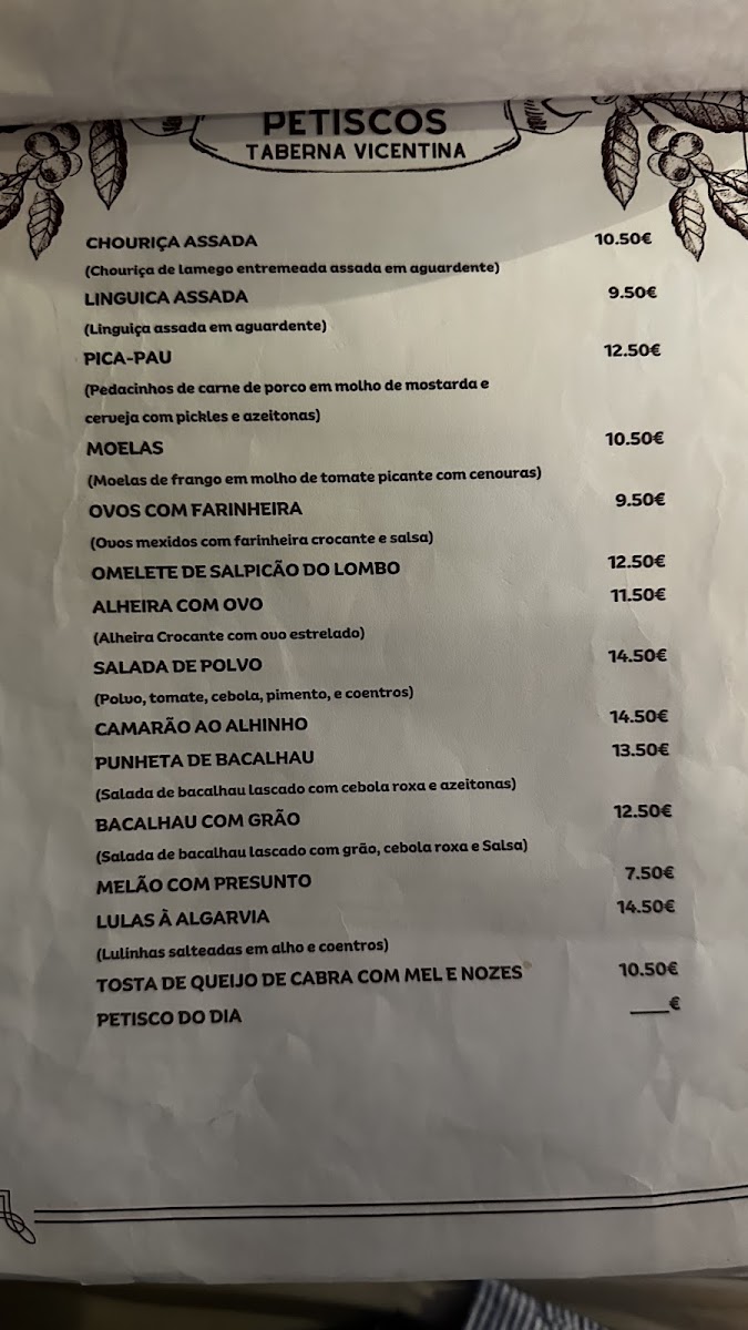 Taberna Vicentina Photo Menu 10