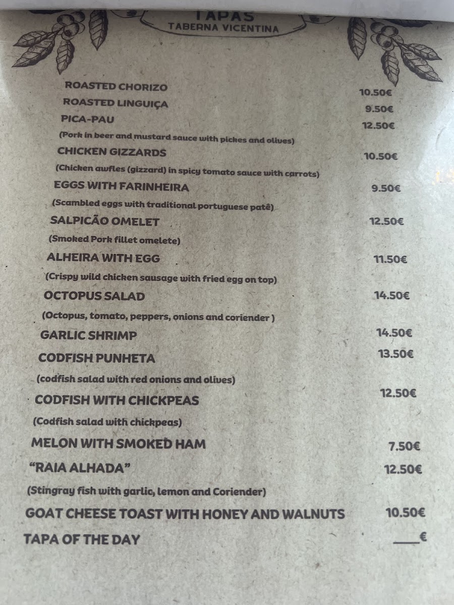 Taberna Vicentina Photo Menu 4