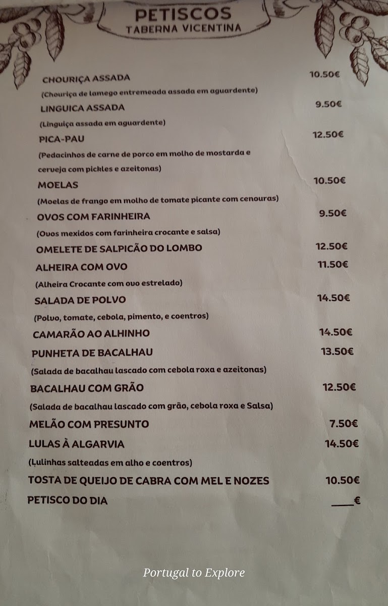 Taberna Vicentina Photo Menu 8