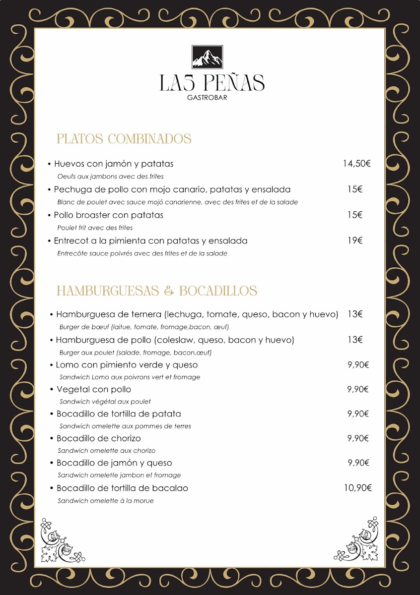 Gastrobar LAS PEÑAS Photo Menu 1