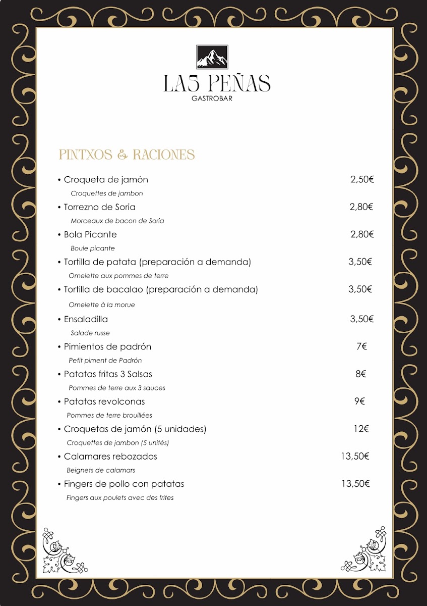 Gastrobar LAS PEÑAS Photo Menu 2