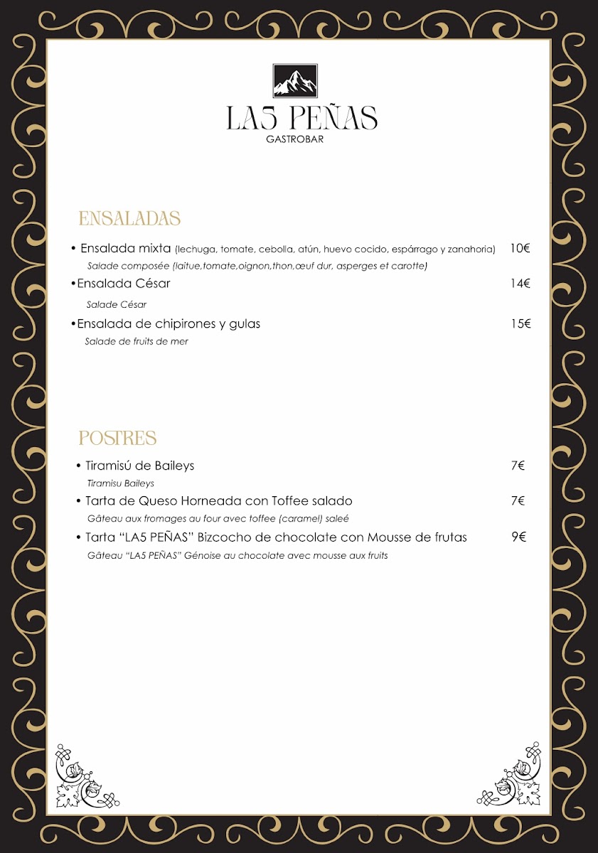 Gastrobar LAS PEÑAS Photo Menu 3