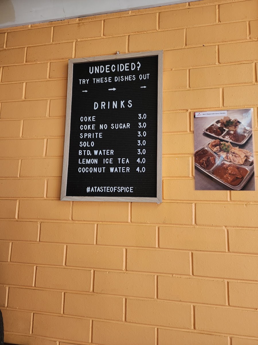 A Taste of Spice Take Away Photo Menu 2