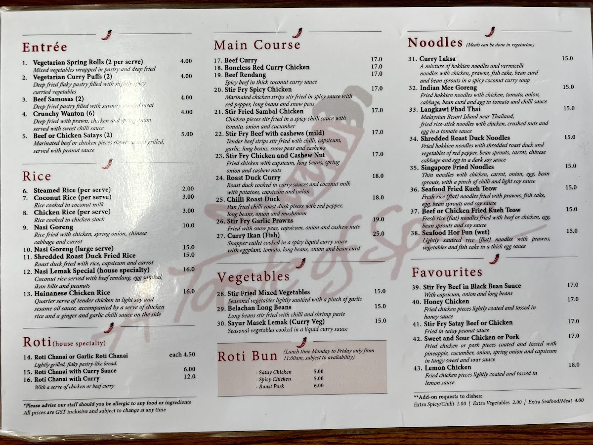 A Taste of Spice Take Away Photo Menu 3