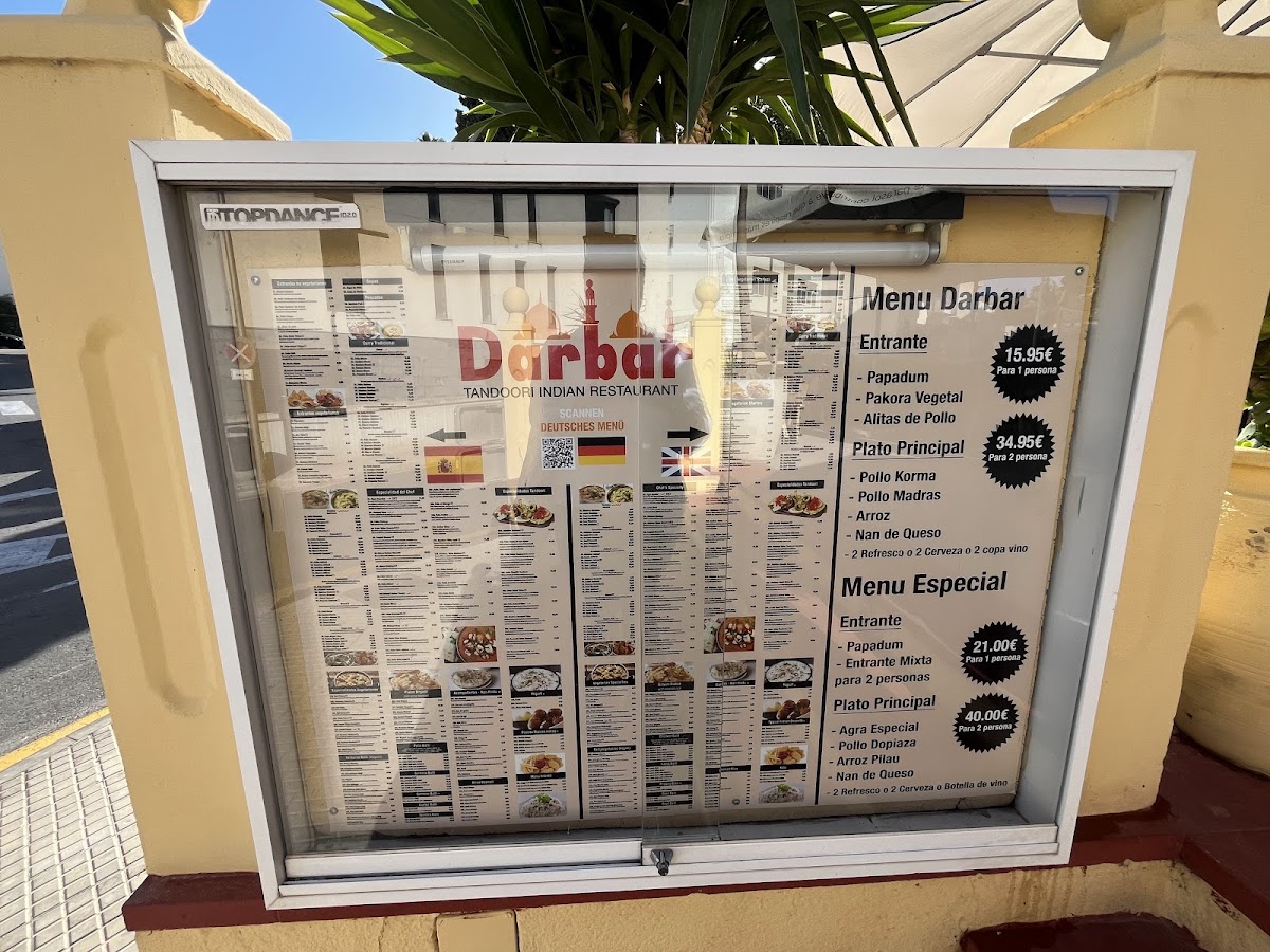 Marivent - Darbar Tandoori Indian Restaurant Photo Menu 6