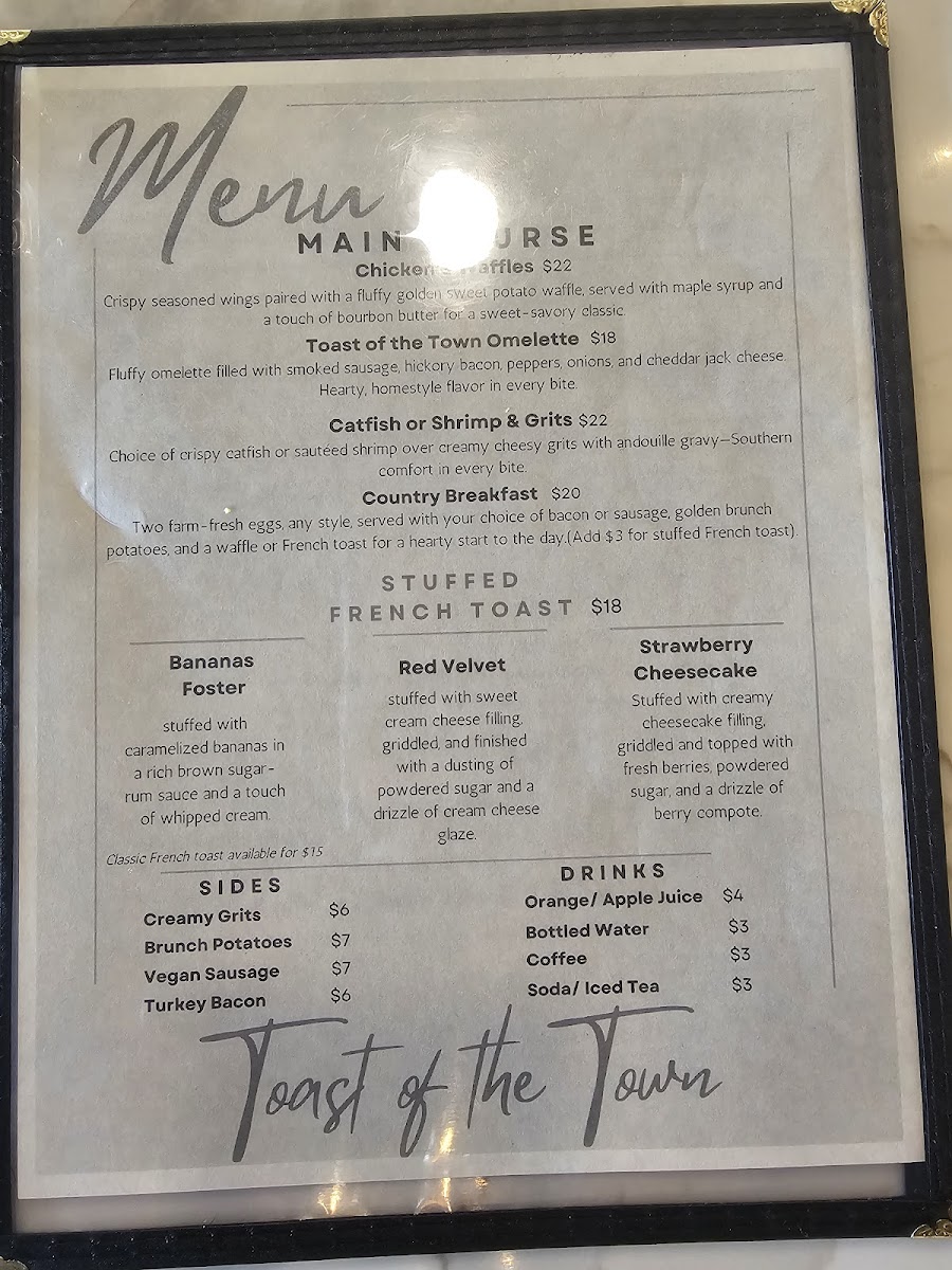 Toast of the Town Houston Photo Menu 5