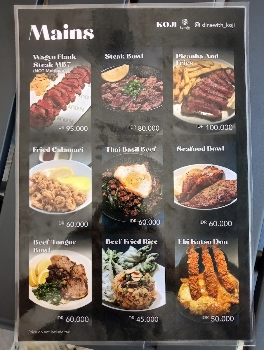 KOJI Loop Restaurant Photo Menu 4