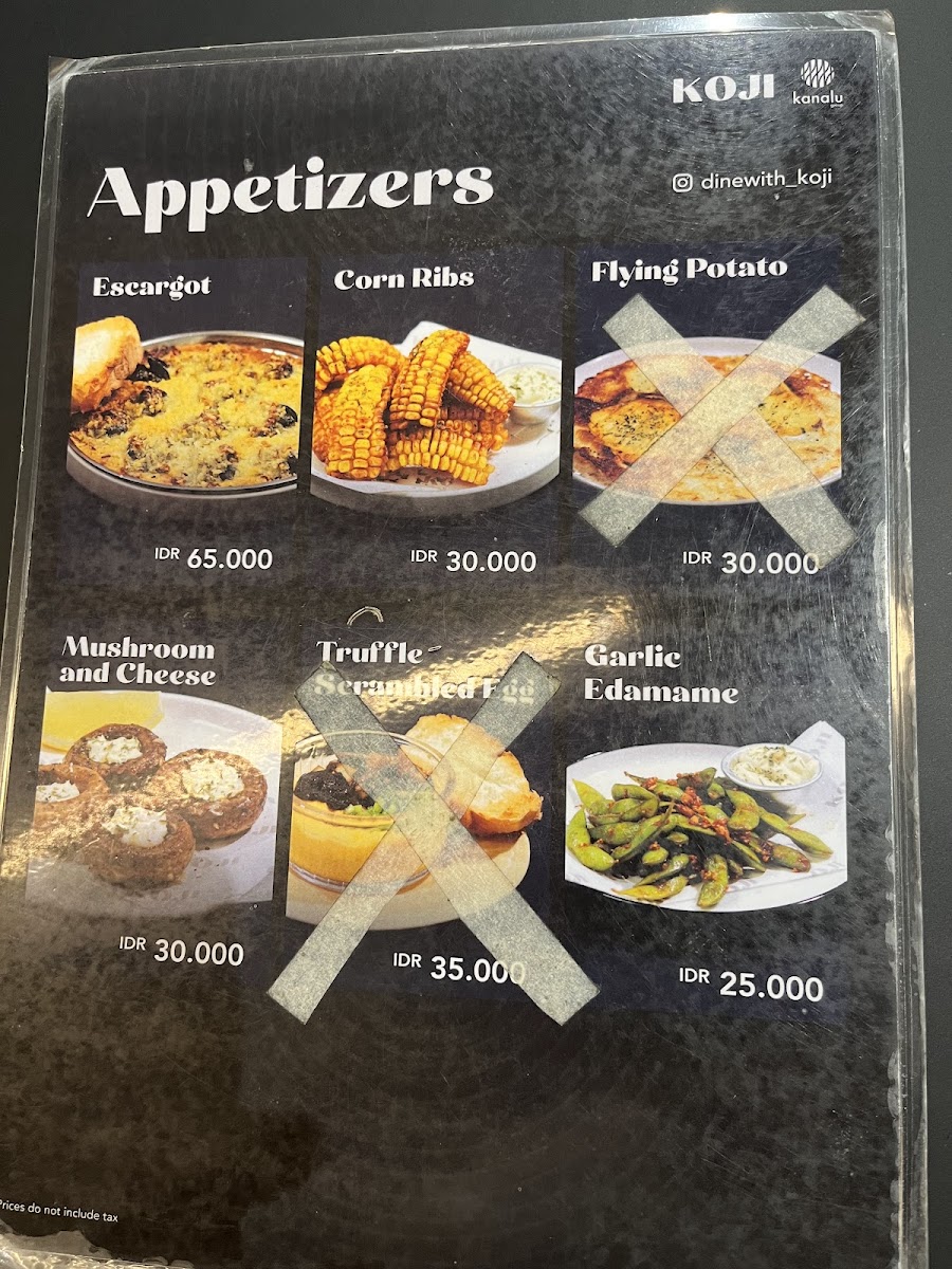 KOJI Loop Restaurant Photo Menu 8