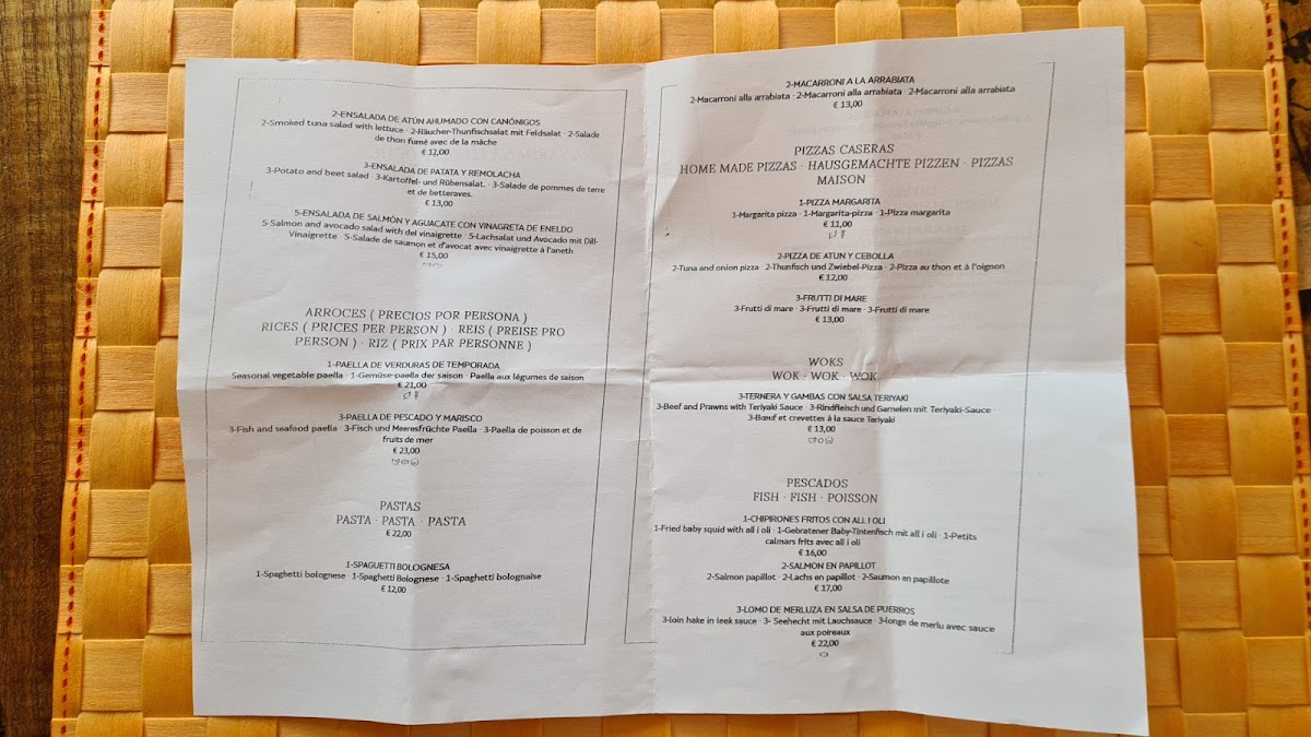 Restaurant Na Sardana Photo Menu 1