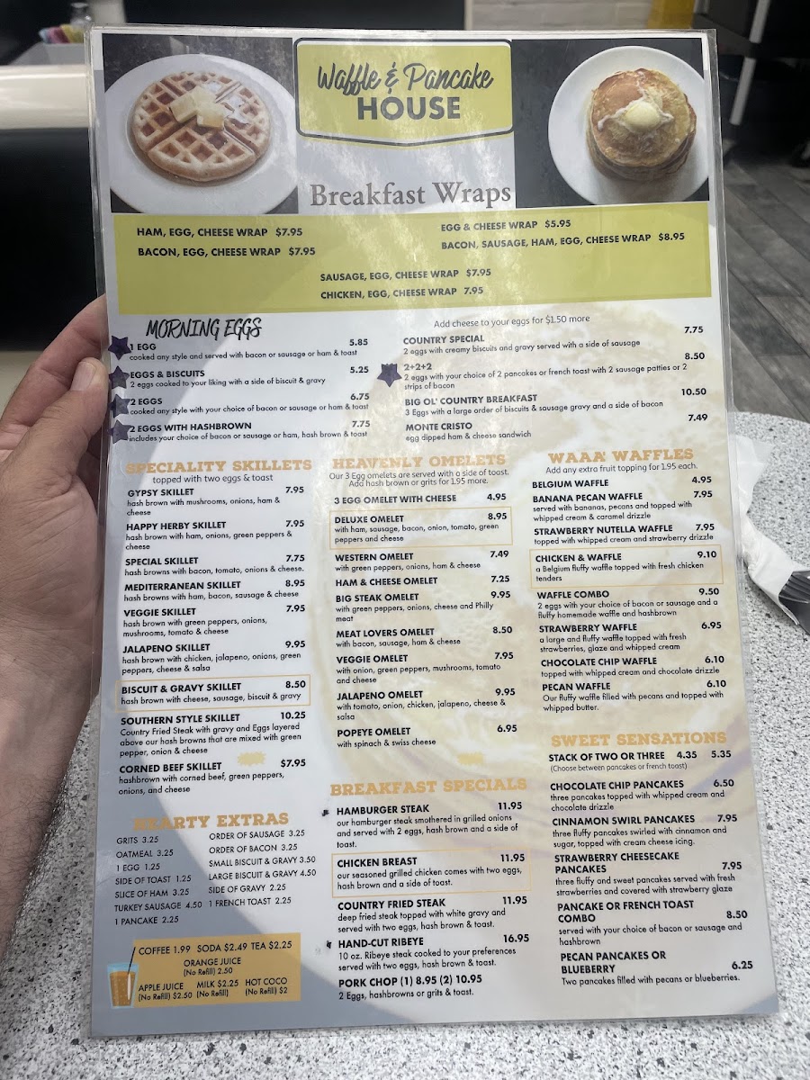 Waffle and Pancake House Photo Menu 2