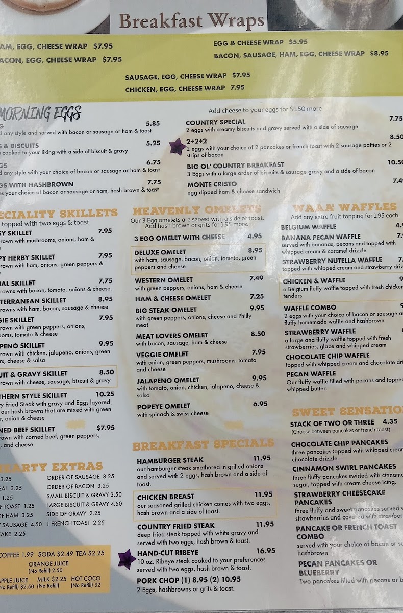 Waffle and Pancake House Photo Menu 4