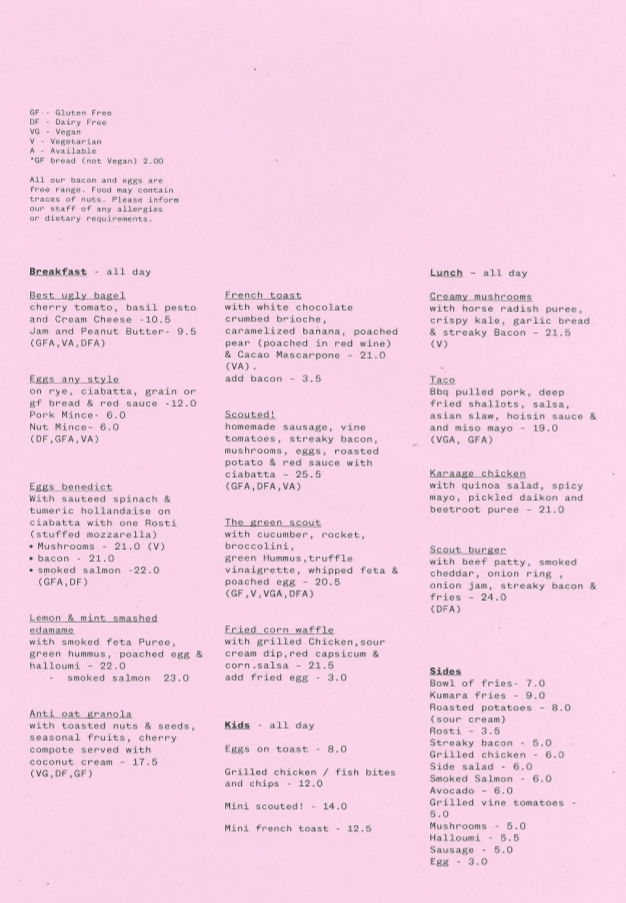 Scout Cafe Photo Menu 3