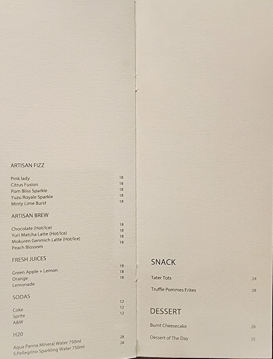 The Veil Photo Menu 2
