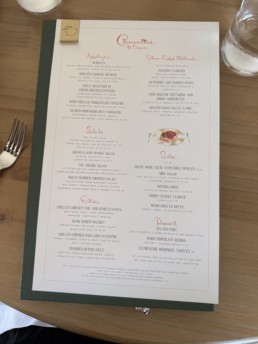 Clementine Yountville Photo Menu 3