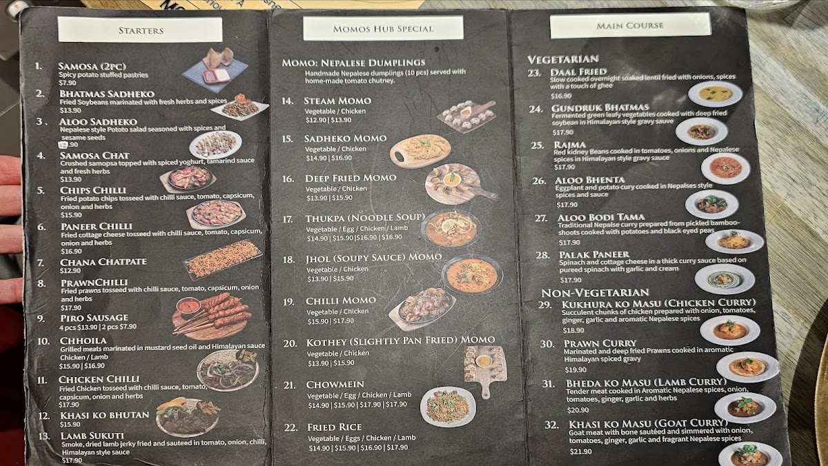 The Momos Hub Townhall Photo Menu 2