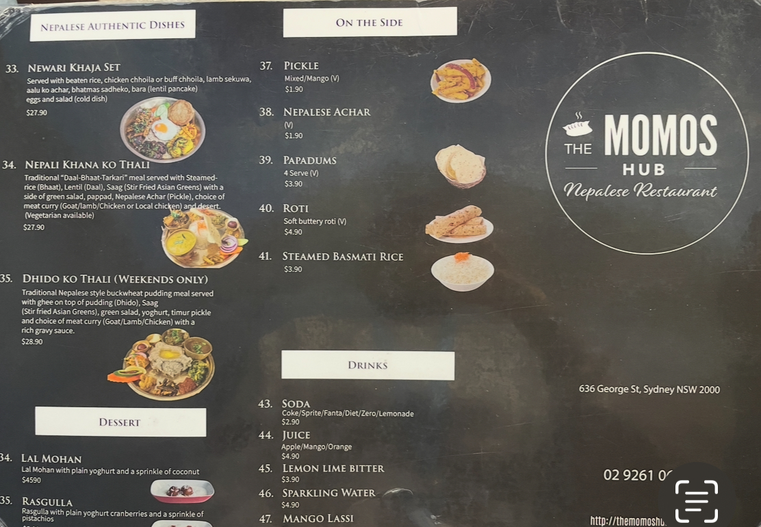 The Momos Hub Townhall Photo Menu 6